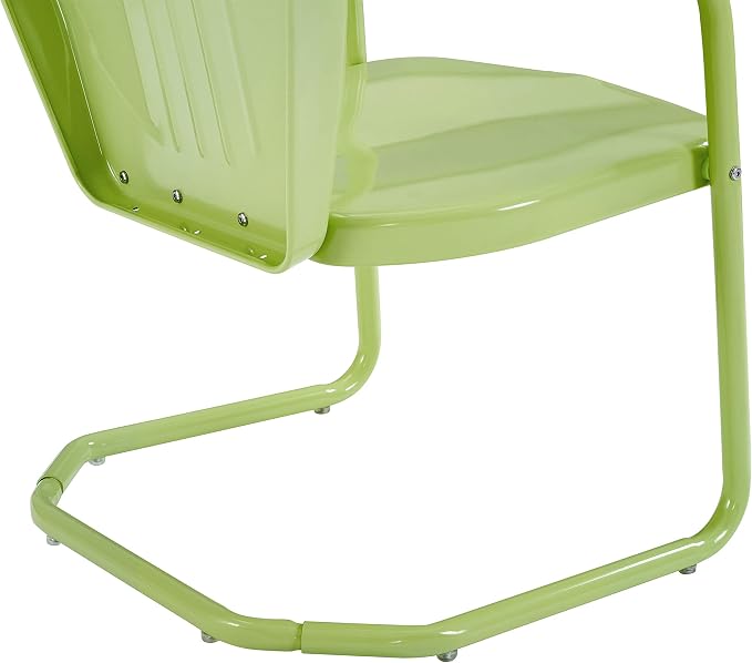 Crosley Furniture Griffith Outdoor Chair, Retro Metal Patio Chairs - Image 15