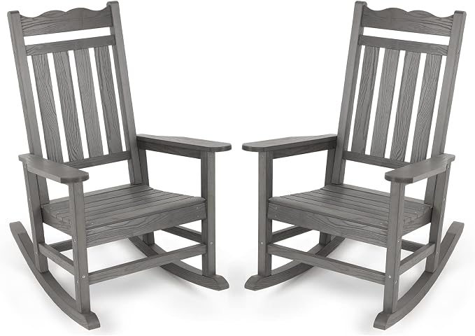 Stoog Outdoor & Indoor Rocking Chairs Set of 2, All-Weather Porch Rocker by Stoog