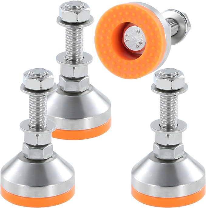 Heavy Duty 2000 lb Capacity Stainless Steel Adjustable Leveling Feet by TERMATH