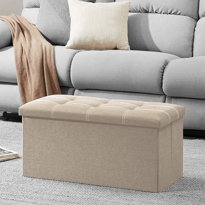 YOUDENOVA 30 inches Folding Storage Ottoman, Ottoman - Image 2