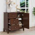 HLR Accent Cabinet with 3 Drawers and Door, Wooden Storage Cabinet with Shelves by HomeDeservesaRelaxLiving