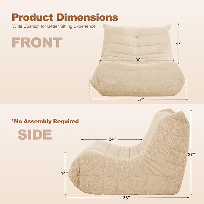 Bean Bag Chair Big Sofa Beanbag Chair - Image 2