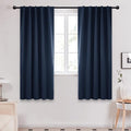 Deconovo Blackout Curtains, Thermal Insulated, W42 x L72 2 Panels, Back Tab by Deconovo