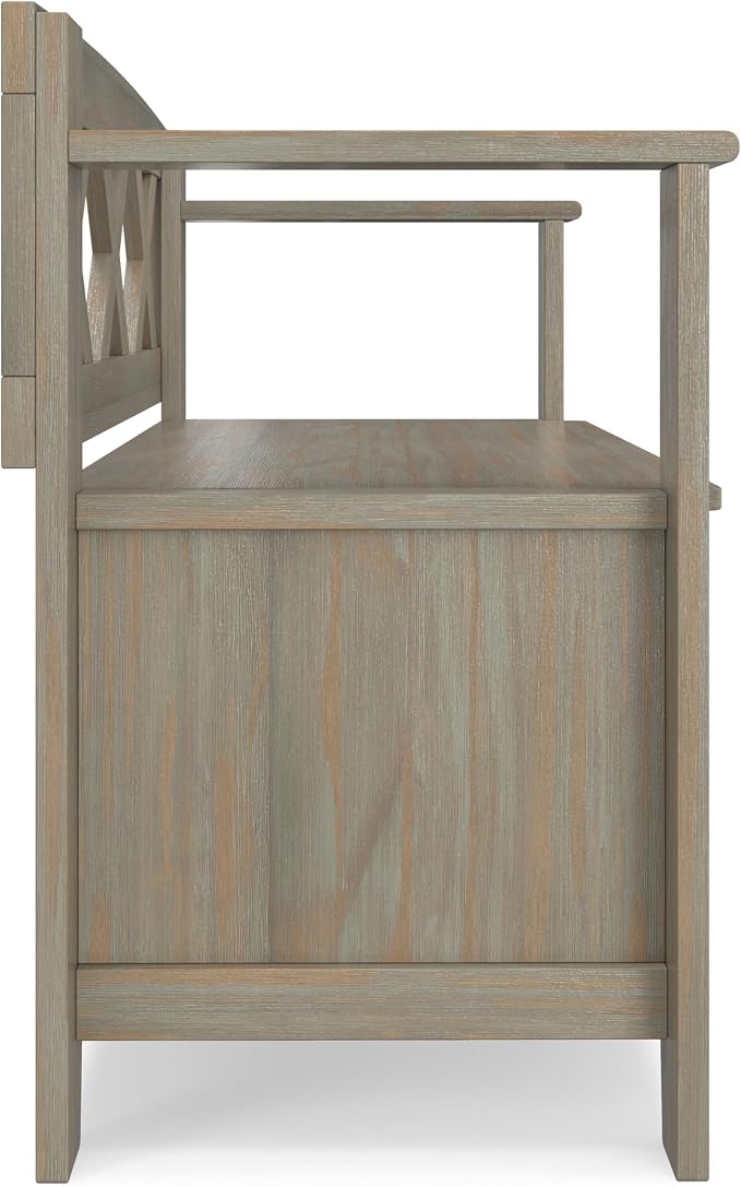 SIMPLIHOME Amherst Entryway Storage Bench - Image 13