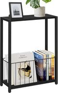 Homleke Narrow Side Table with Magazine Holder, Skinny End Table Perfect by Homleke