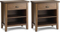 SIMPLIHOME Artisan Solid Wood 24 inch Wide Transitional-Style Bedside by SimpliHome