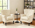 Modern Accent Chair Set of 2, PU Leather Armchair by LOVSPATIOFURNITURE