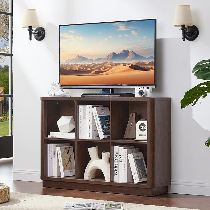 Joaxswe 6 Cube Storage Bookcase, Wood Floor Standing 2-Tier Bookshelf - Image 7