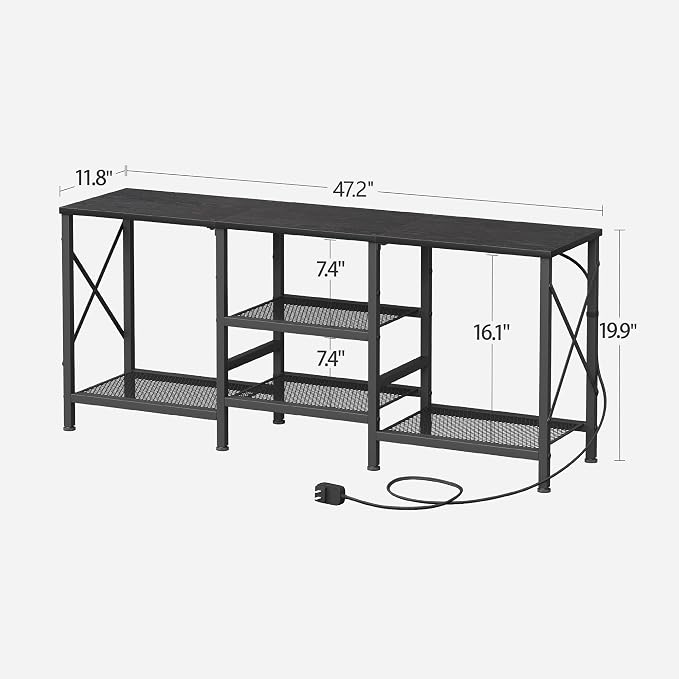JARHETUN TV Stand with LED Lights - Image 3