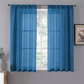 Tollpiz Sheer Curtains Living Room Linen Textured Curtain Sheers Light by Tollpiz