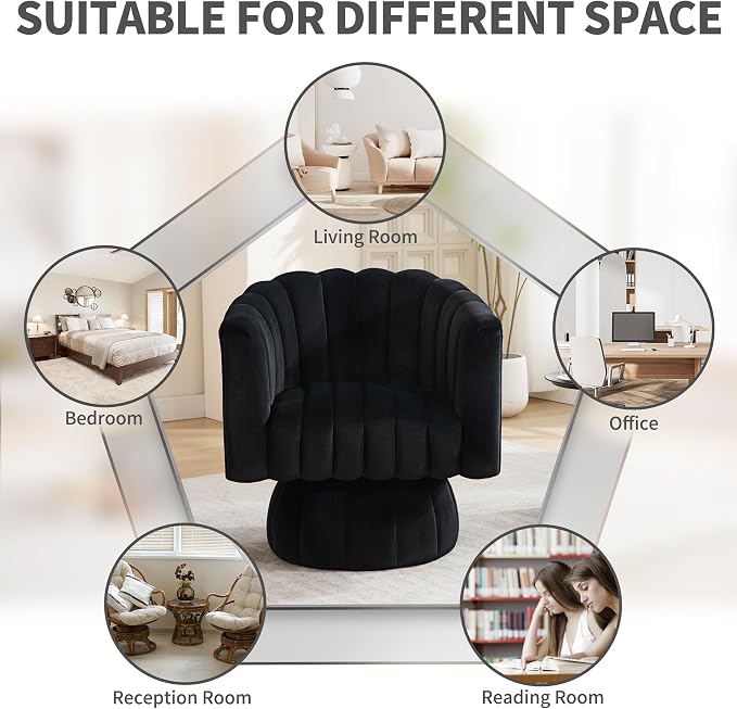 Swivel Accent Barrel Round Chair - Image 5