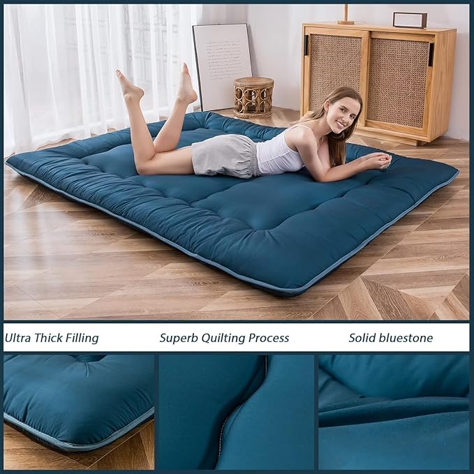 MAXYOYO Japanese Floor Mattress Futon Mattress, Thicken Sleeping Pad Foldable - Image 4