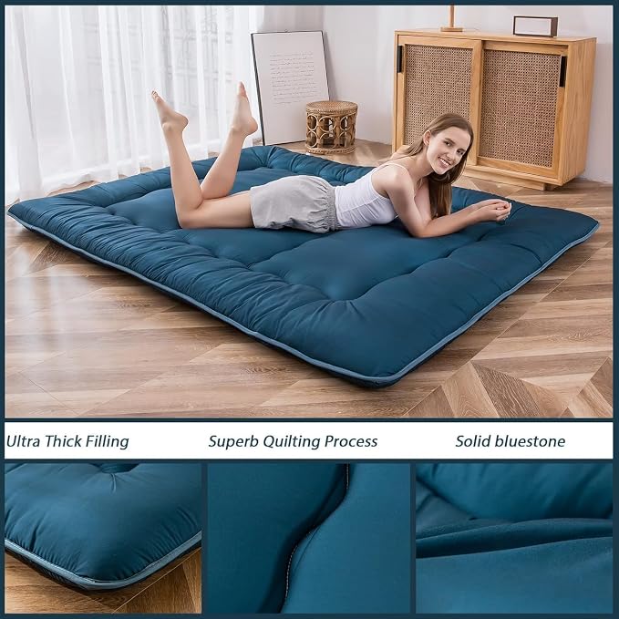 MAXYOYO Japanese Floor Mattress Futon Mattress, Thicken Sleeping Pad Foldable - Image 6