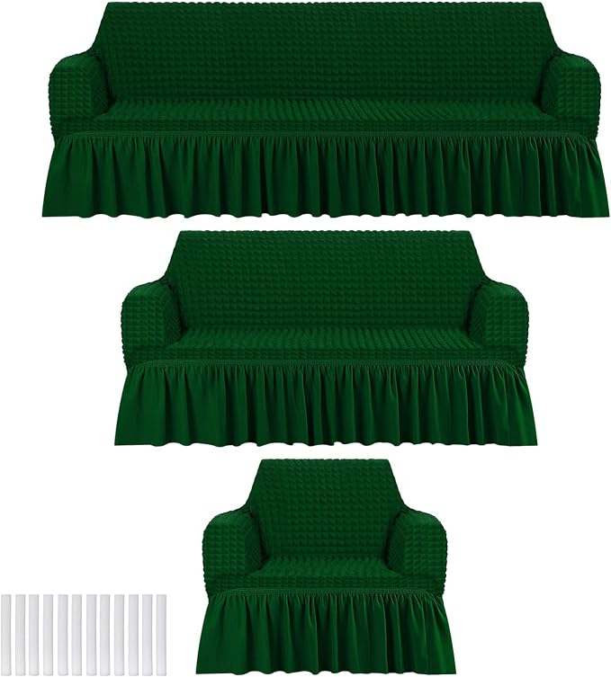 Fanfanwin 3 Pcs Sofa Slipcover Set by Fanfanwin