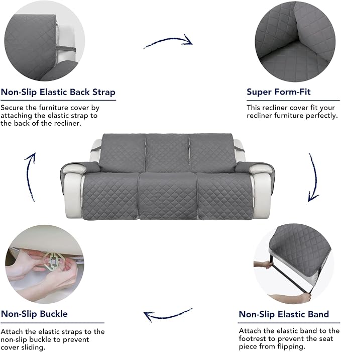 PureFit Water Resistant Reversible Sofa Covers - Image 4