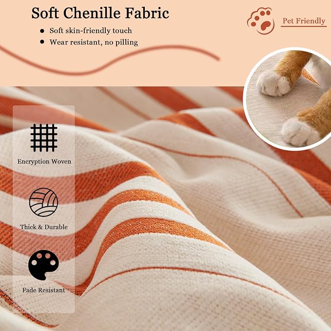 DREAMINGO Couch Cover Reversible Chenille Furniture Protector Sofa Covers - Image 3