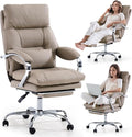 LEAGOO Office Chair with Foot Rest, Executive Reclining Office Chairs with Arms by LEAGOO