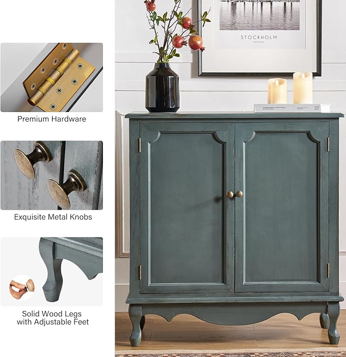 HULALA HOME Antique Accent Cabinet - Image 5