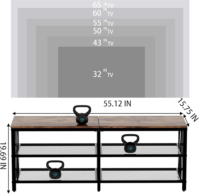 TV Stand for TVs up to 65 Inch, Entertainment Center for Living Room - Image 4