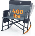 Timber Ridge Folding Oversized Rocking Camping Chair, 400lbs Capacity Portable by TIMBERRIDGE