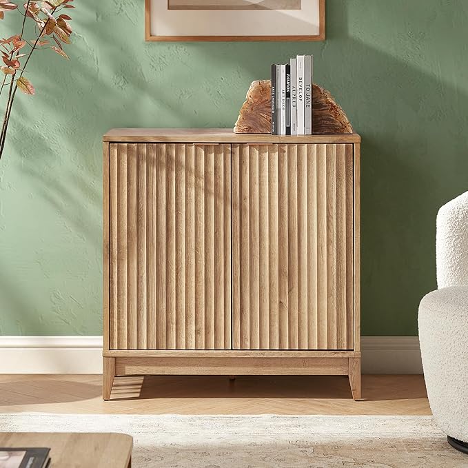 mopio Brooklyn Fluted Storage Cabinet, Modular Accent Buffet Sideboard - Image 3