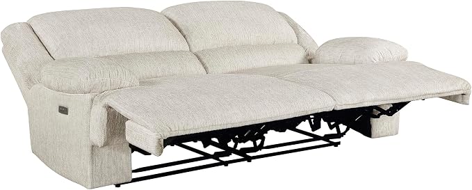 Lexicon Power Double Reclining Sofa, Textured Microfiber Wall Hugger Recliner - Image 9
