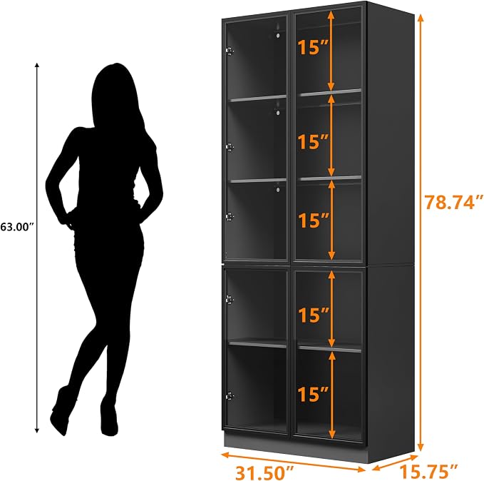 Wildhome Wooden Display Storage Cabinet - Image 2