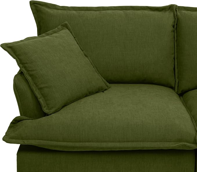 6 Seat U Shape Modular Sectional Couch Sofa - Image 8