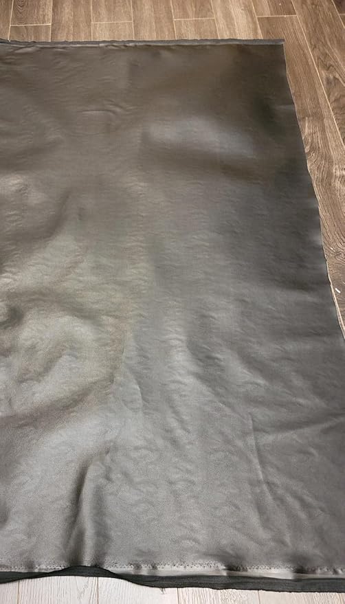 Black Lambtouch Soft Faux Leather Fabric Sheet PU Sold by The Yard Synthetic - Image 6
