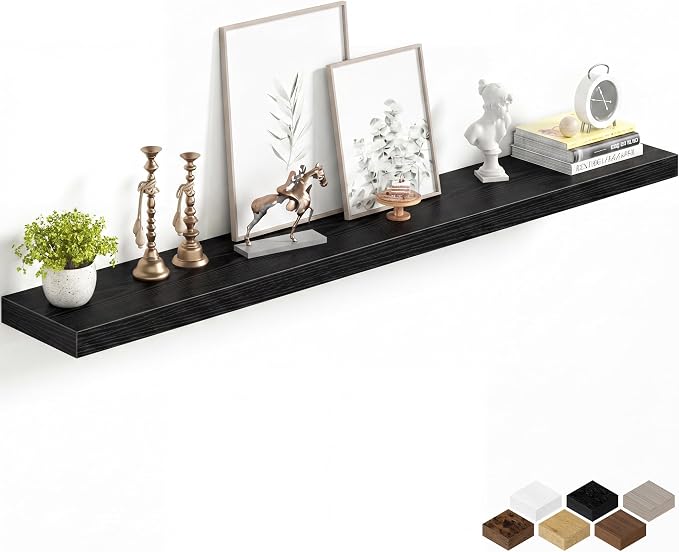 Fun Memories 55Inch Long Floating Shelves, 8 Inch Deep Shelves by FunMemories