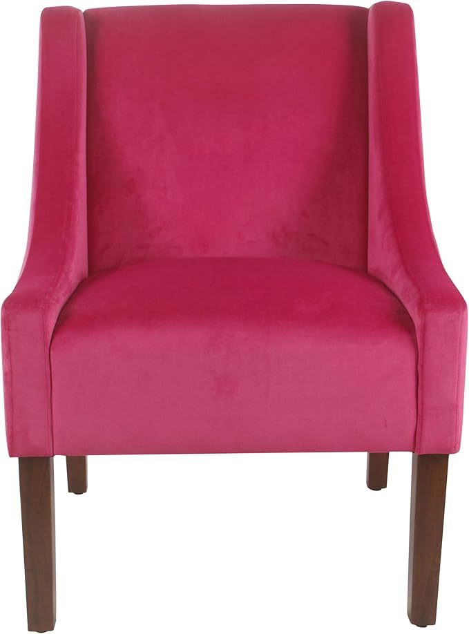 Homepop Home Decor | Upholstered Classic Swoop Arm Accent Chair | Accent Chairs - Image 3