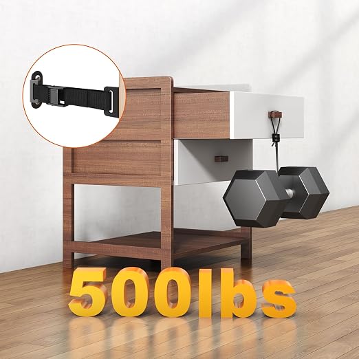 Anti Tip Furniture Anchors, Heavy Duty Furniture Wall Anchor, Earthquake Proof - Image 6