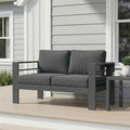 Wisteria Lane Metal Patio Furniture Sofa, All-Weather Outdoor Couch by WisteriaLane