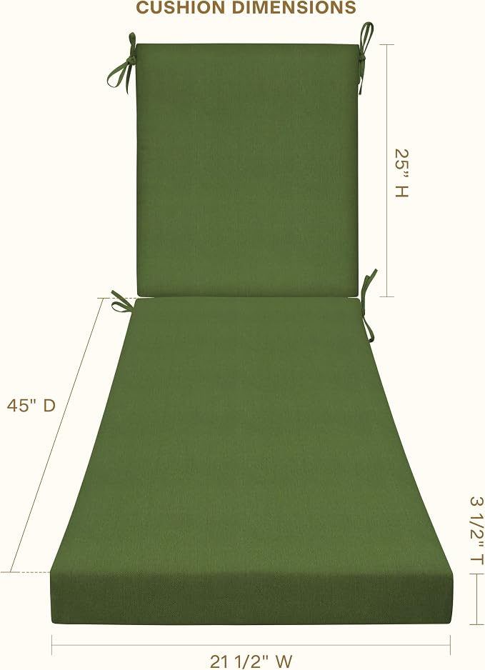 Honeycomb Outdoor Chaise Lounge Cushion - Image 2