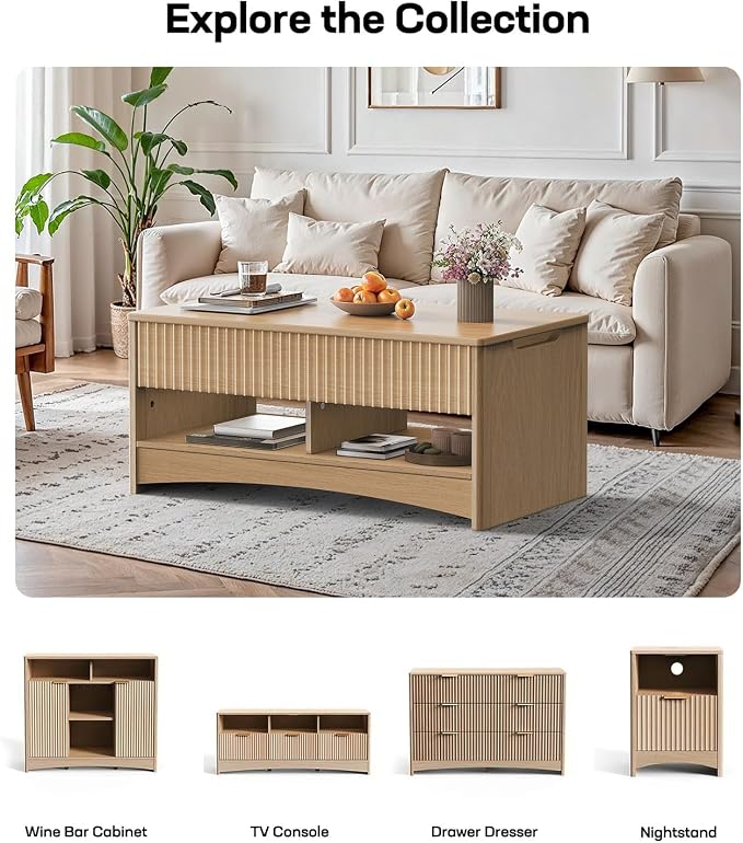 Marsail Lift Top Coffee Table - Image 8