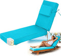 Chaise Lounge Cushions Outdoor 72x21x6 Inch, Fade Resistant 6'' Thicken Outdoor by Vulacko