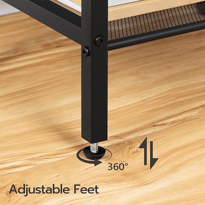 HOOBRO Tall Side Table, Industrial End Telephone Table - Image 9