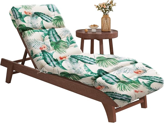 EverPine Outdoor Chaise Lounge Chair Cushion 74.4 x 22.8 x 4.7 Inch, Patio by Unknown