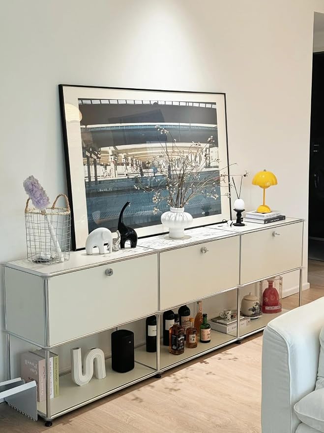 Modern Storage Cabinet Versatile Free-Standing Organizer - Image 5