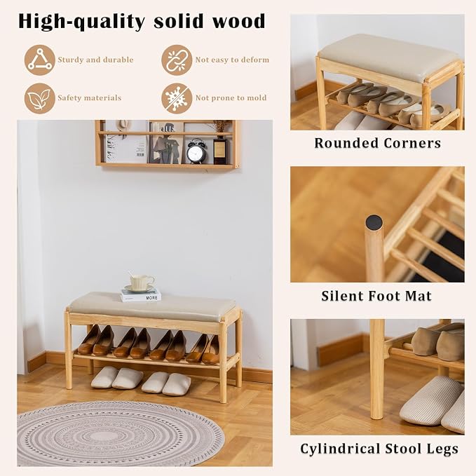 SOBIBO Entryway Shoe Bench - Image 4