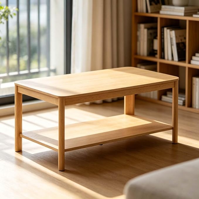 Eco Friendly Natural Wood Crafted Home Rest Table by Unknown