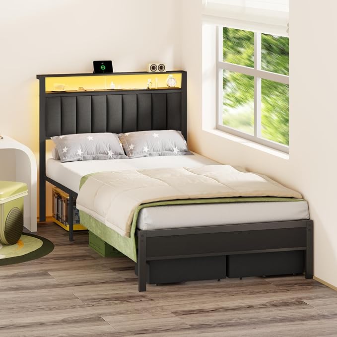 Furnulem Full Size Bed Frame - Image 4