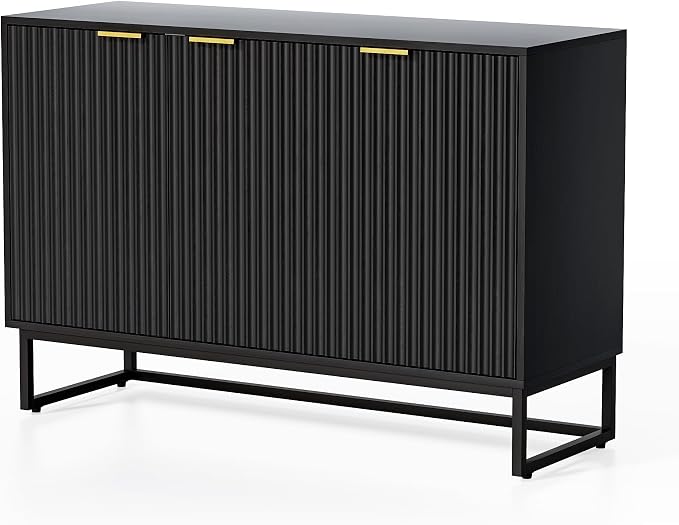 EYYTHUNG Fluted Storage Cabinet - Image 9