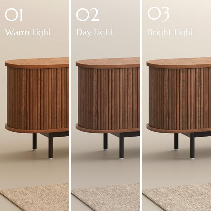 POVISON Fully-Assembled Mid Century Modern TV Stand - Image 6