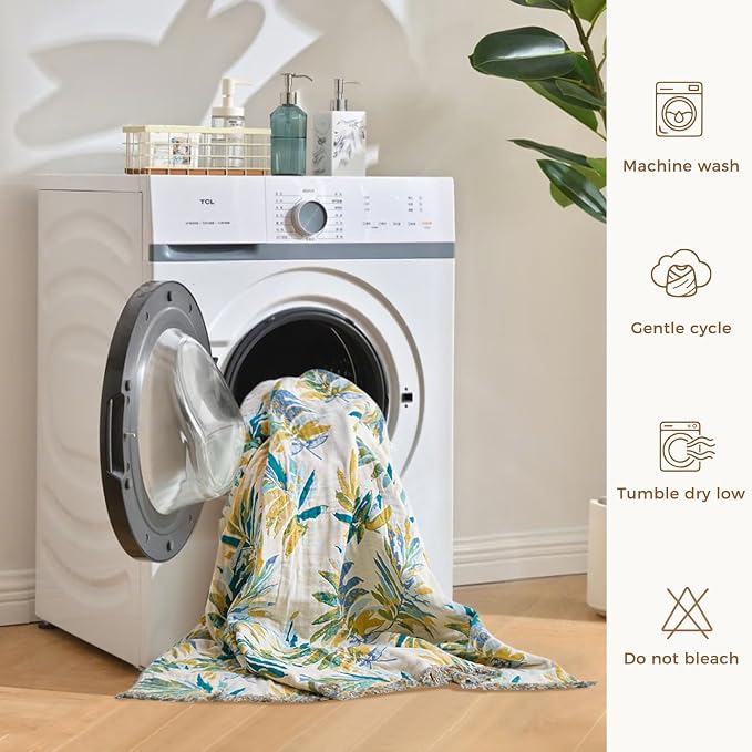 LUTBM Boho Throw Blanket for Bed Cotton Summer Blankets Twin Size for Bedroom - Image 8