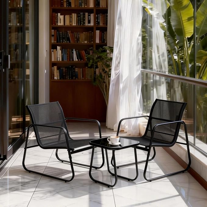 DUMOS 3 Piece Patio Furniture Set，Outdoor Patio Furniture Set - Image 7