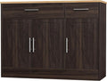 Shintenchi Modern Farmhouse Sideboard Buffet Cabinet, Barn Doors Buffet Cabinet by Shintenchi%7CFurnitureMadeforRealLife