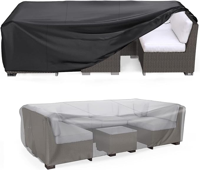 Mrrihand Patio Furniture Set Cover Waterproof, Outdoor Sectional Sofa Set Cover by Mrrihand