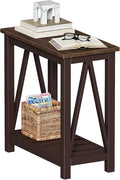 ChooChoo Farmhouse End Table, Rustic Vintage Narrow End Side Table by ChooChoo