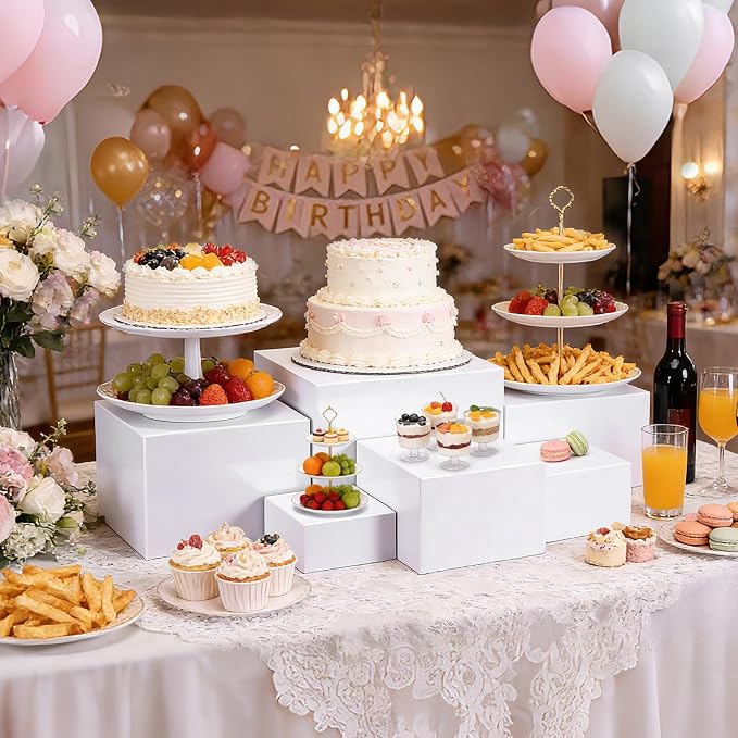6 Pcs Buffet Risers, Display Stand Shelf - Image 9